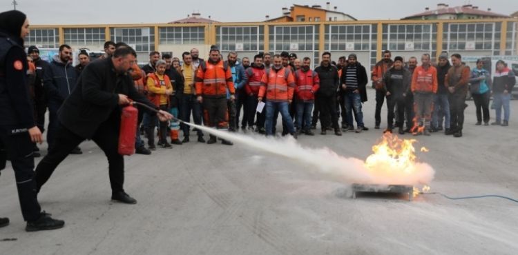 KOCASİNAN’DA YANGIN TATBİKATI GERÇEĞİ ARATMADI