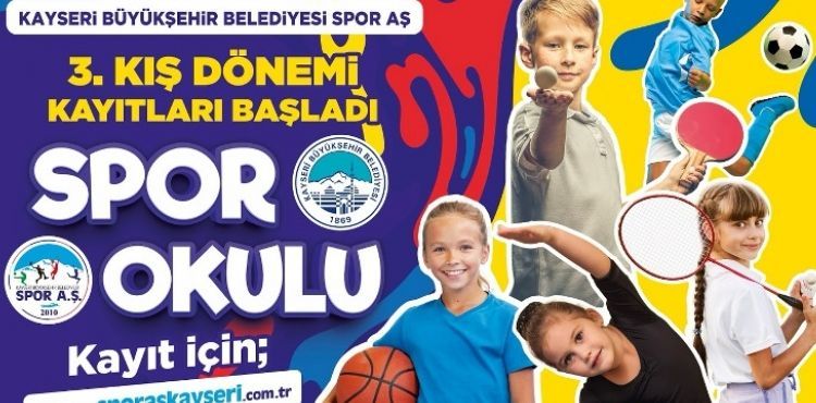 BÜYÜKŞEHİR SPOR A.Ş. 3’ÜNCÜ KIŞ DÖNEMİ SPOR OKULLARI KAYITLARINI BAŞLATTI