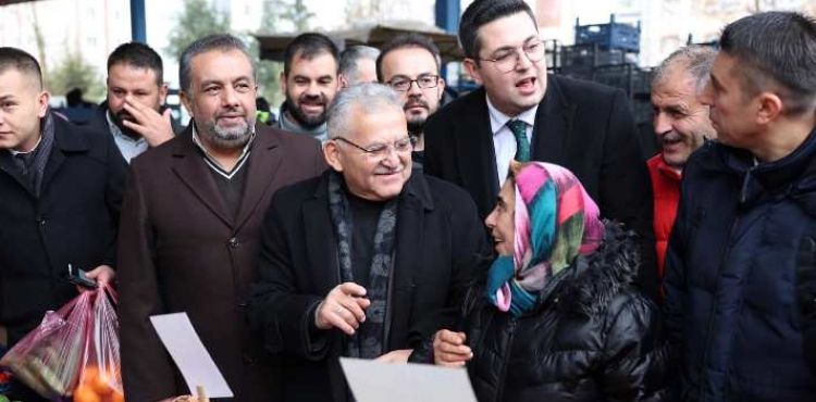 BAŞKAN BÜYÜKKILIÇ, İLDEM PAZARI ESNAFI İLE BULUŞTU
