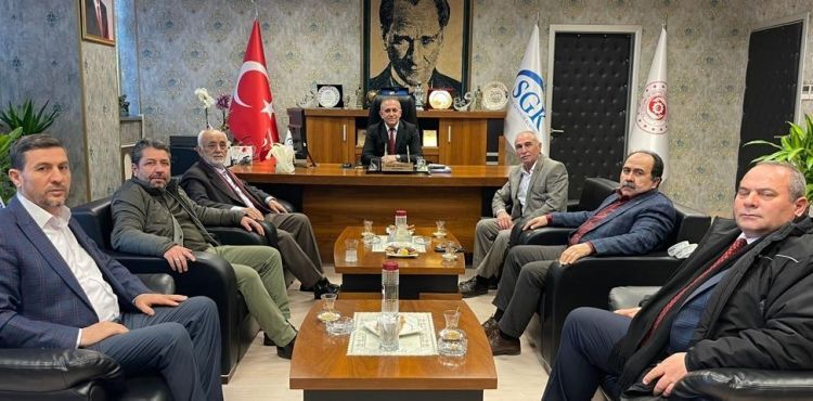 GÖNÜLLÜ KURULUŞLARDAN ANADOLU AJANSI VE SGK’YA ZİYARET