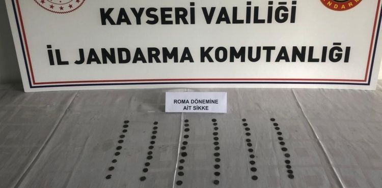 Tarihi eser kaakl operasyonunda 67 sikke ele geirildi