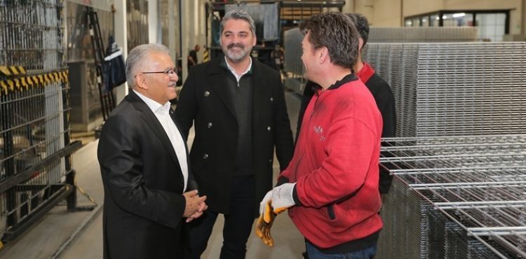BAŞKAN BÜYÜKKILIÇ’TAN MİMARSİNAN OSB’DE FABRİKA ZİYARETLERİ