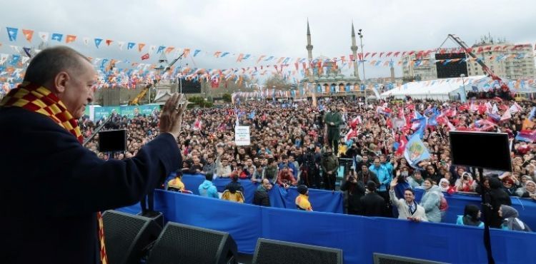 CUMHURBAŞKANI ERDOĞAN’DAN BÜYÜK MİTİNGDE “KAYSERİ” ÖVGÜSÜ