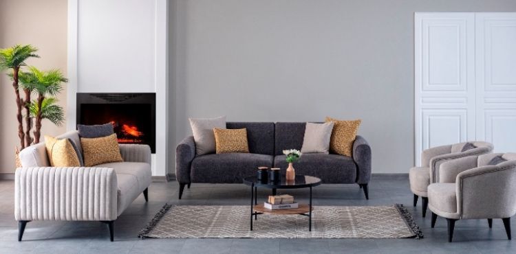 Kilim Mobilya’nın Delfina koltuk takımıyla yaşam alanlarına modern dokunuş