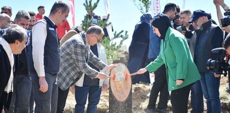BAKAN ÖZHASEKİ VE BAŞKAN BÜYÜKKILIÇ, 271 BİN 500 FİDAN TOPRAKLA BULUŞTURDU