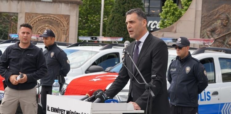 Kayseri İl Emniyet Müdürlüğüne 30 yeni araç tahsis edildi