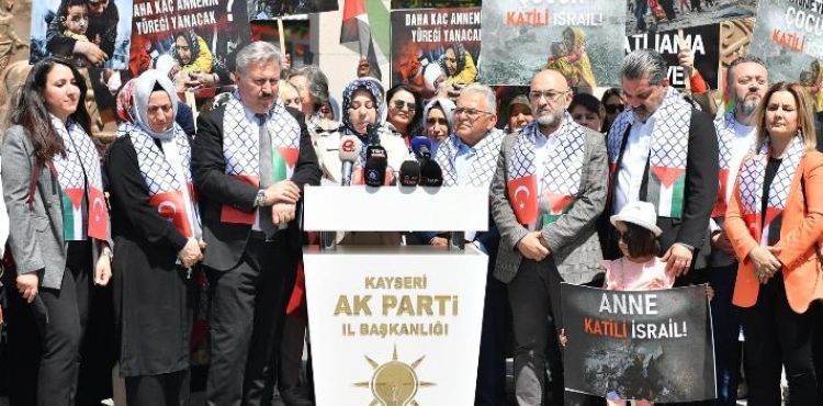 BAŞKAN BÜYÜKKILIÇ’TAN GAZZELİ ANNELER İÇİN TOPLANAN AK KADINLARA DESTEK