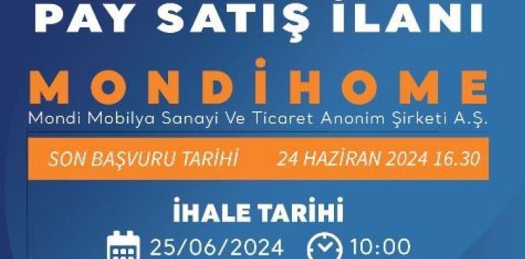MONDİHOME SATIŞA ÇIKTI!