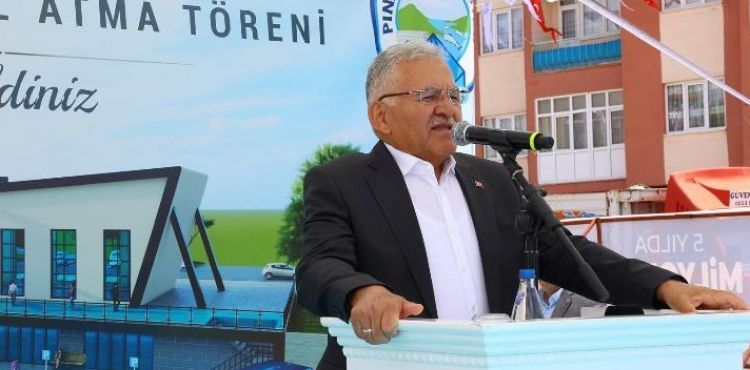 BAŞKAN BÜYÜKKILIÇ, PINARBAŞI TERMİNAL VE TİCARET BİNASI TEMEL ATMA TÖRENİ’NE KATILDI
