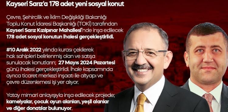 Hayırlı Olsun Sarız!