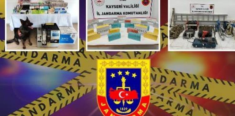 Kayseri’de Jandarma ekipleri 1 ay içinde 385 kişiye işlem yaptı