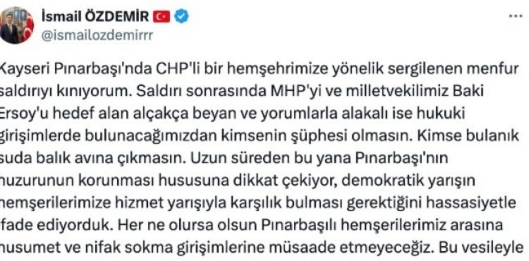 “Kimse bulanık suda balık avına çıkmasın”