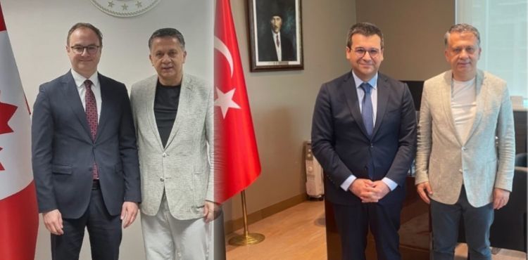 Küresel Gazeteciler Konseyi’nden Kanada’da önemli temaslar