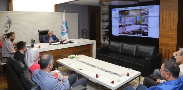BAŞKAN BÜYÜKKILIÇ’A VİZYON PROJE “İL HALK KÜTÜPHANESİ” SUNUMU