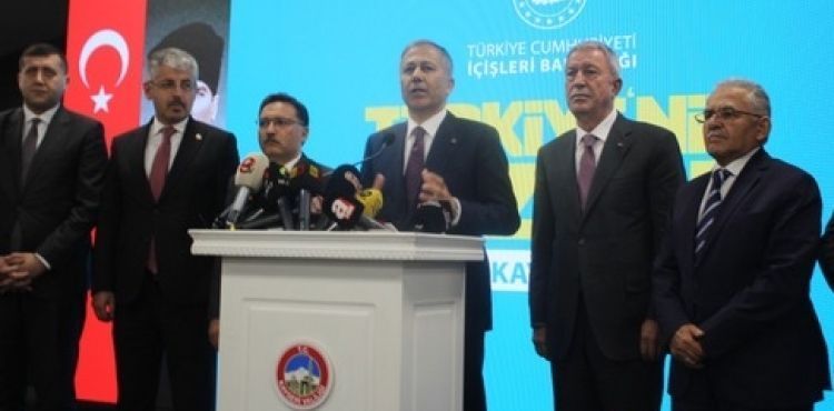 ileri Bakan Yerlikaya, Kayseride yaanan olaylarda 855 ahs gzaltna alnd