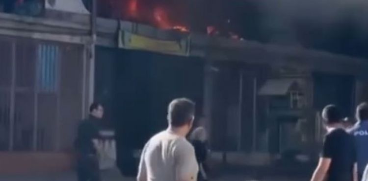 Demirciler sitesinde yangın