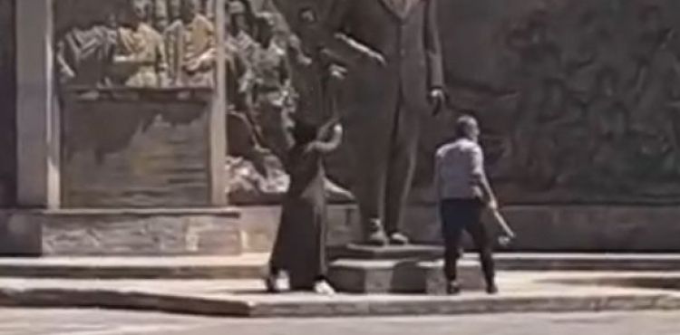 Atatürk Anıtı'na yeğeni ile saldıran Y.K.: Atatürk ile bir derdim yok