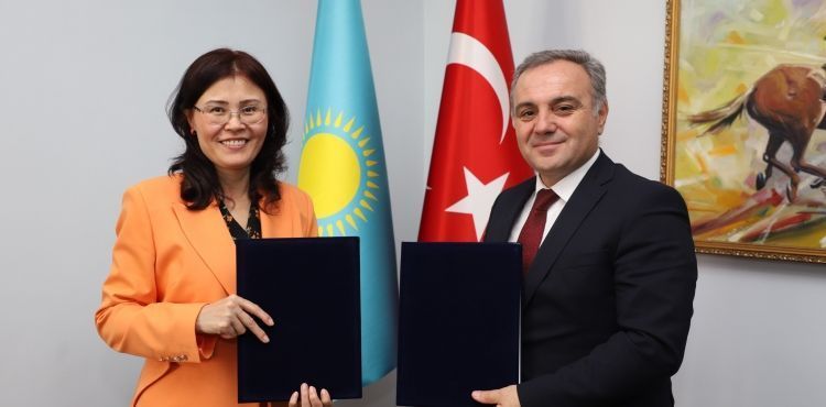 ERÜ ile Hoca Ahmet Yesevi Uluslararası Türk- Kazak Üniversitesi Arasında İş Birliği Protokolü İmzalandı