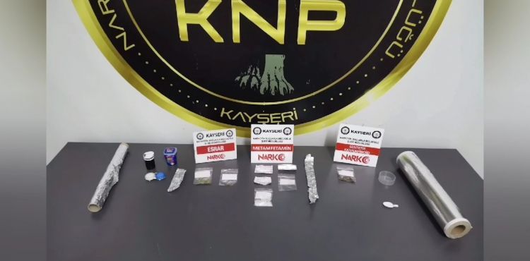 Polis ekipleri 9,5 gram narkotik madde ele geçirdi