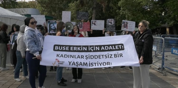 Babası tarafından öldürülen Buse Erkin için eylem yapıldı