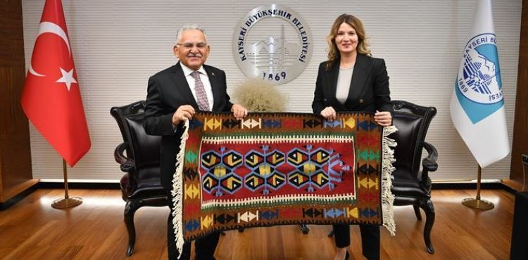 ALMANYA-KRV EYALET PARLAMENTOSU MİLLETVEKİLİ, KAYSERİLİ DURDU’DAN BAŞKAN BÜYÜKKILIÇ’A ZİYARET