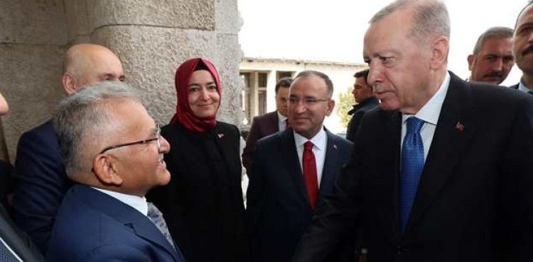 BAŞKAN BÜYÜKKILIÇ İLE GÖRÜŞEN CUMHURBAŞKANI ERDOĞAN’DAN KAYSERİLİLERE SELAM