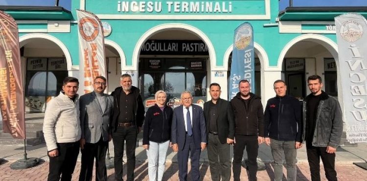 BAŞKAN BÜYÜKKILIÇ’TAN, İNCESU MİNİ TERMİNALİ VE YUFKA ÜRETİM TESİSİ’NE ZİYARET