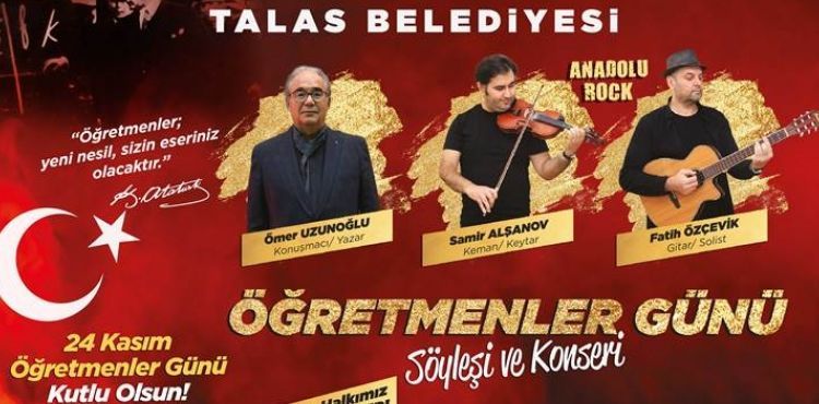 TALAS'TA ÖĞRETMENLER GÜNÜ İÇİN ÖZEL PROGRAM