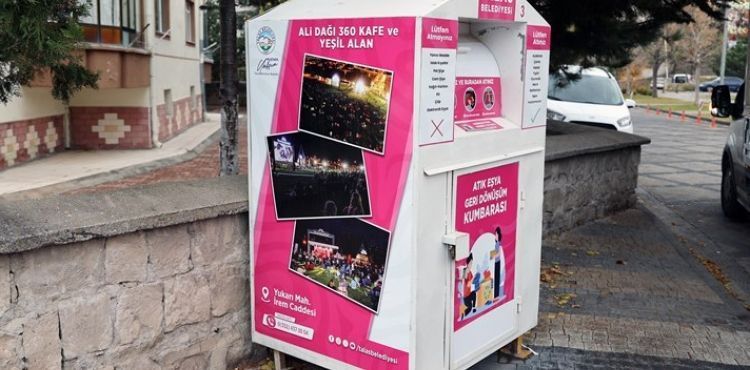 TALAS'TA ATIK EŞYA KUMBARALARI YENİLENDİ