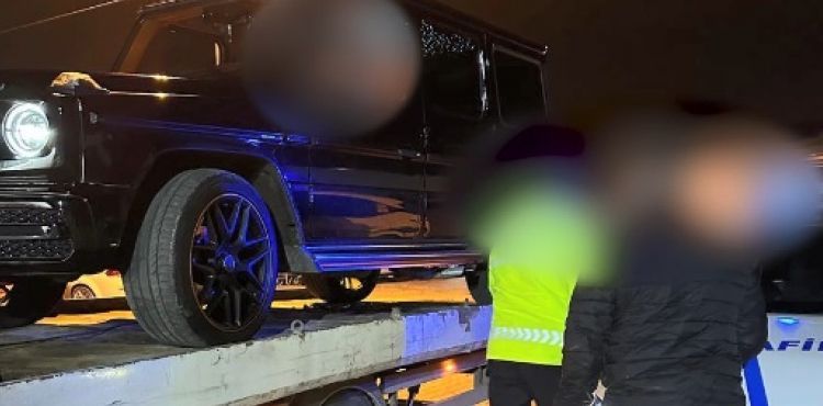 Cipte megafon ve siren kullanıp, alkolmetreye üflemeyen sürücüye 212 bin TL ceza