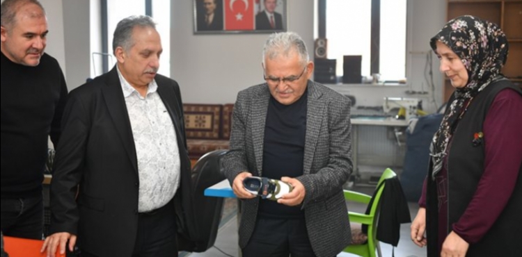 BAŞKAN BÜYÜKKILIÇ’TAN KADIN KOOPERATİFİNE ZİYARET