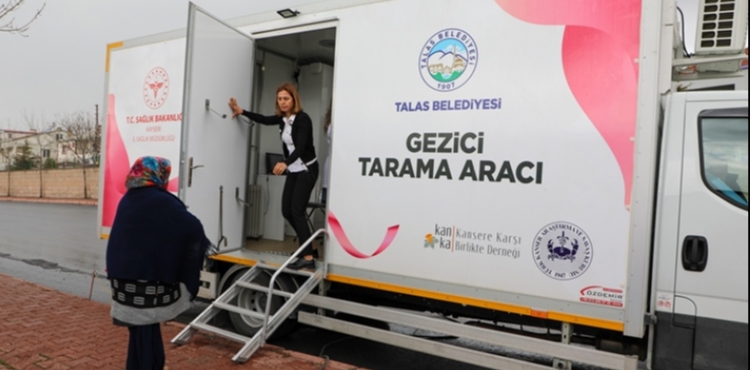 TALAS’IN “GEZİCİ KANSER TARAMA ARACI” BÜYÜK HİZMET