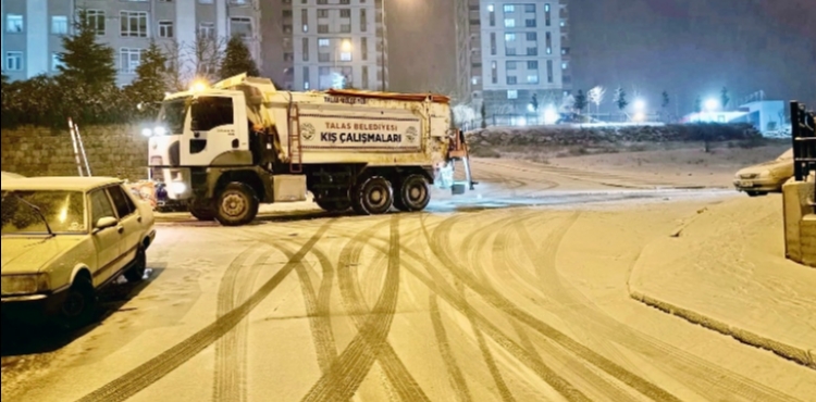 TALAS'TA GECE GÜNDÜZ KIŞ ÇALIŞMASI