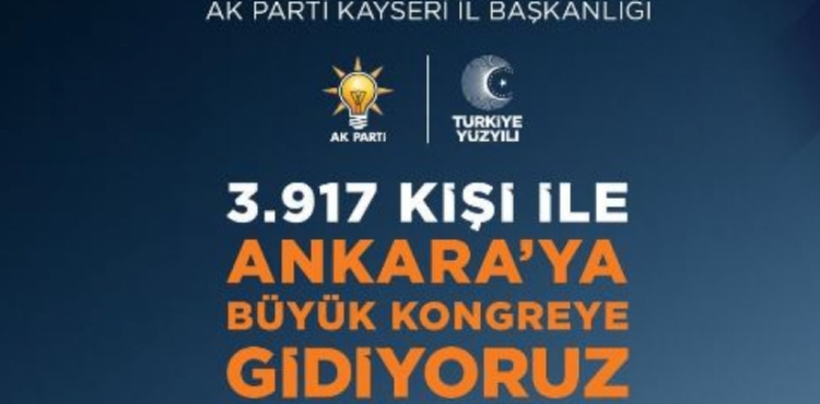 Kayseri’den 3.917 Kişi, AK Parti Büyük Kongresi İçin Yola Çıkıyor