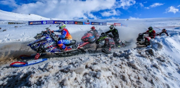 Erciyes'te Dünya Kar Motosikleti Şampiyonası heyecanı başladı