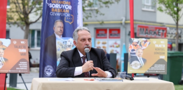 TALAS’TA VATANDAŞ SORUYOR, BAŞKAN YALÇIN DEDEOĞLU PARKI’NDA CEVAPLIYOR!