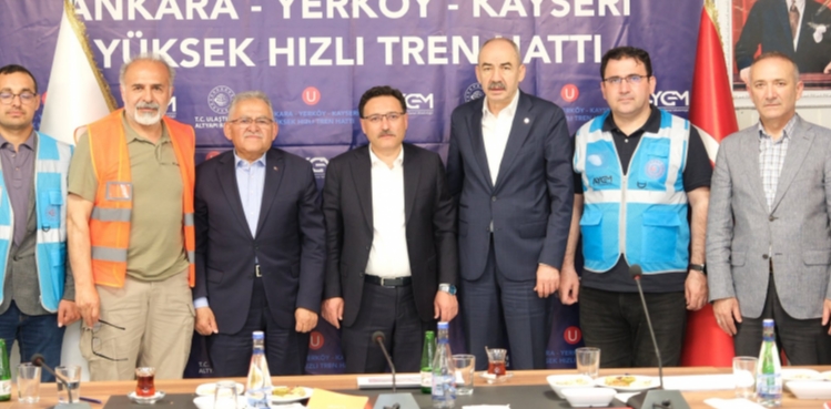 BAŞKAN BÜYÜKKILIÇ’TAN YÜKSEK HIZLI TREN ŞANTİYESİNDE İNCELEME