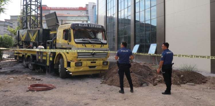 Kayseri'de, sondaj kuyusuna düşen işçi boğuldu