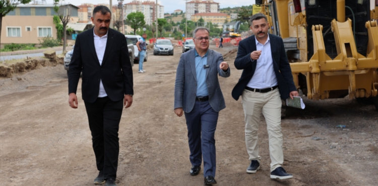 Başkan Özdoğan'dan Kayseri Caddesi'nde inceleme