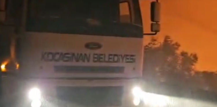 KOCASİNAN BELEDİYESİ’NDEN İZMİR’DEKİ ORMAN YANGINLARINA BÜYÜK DESTEK