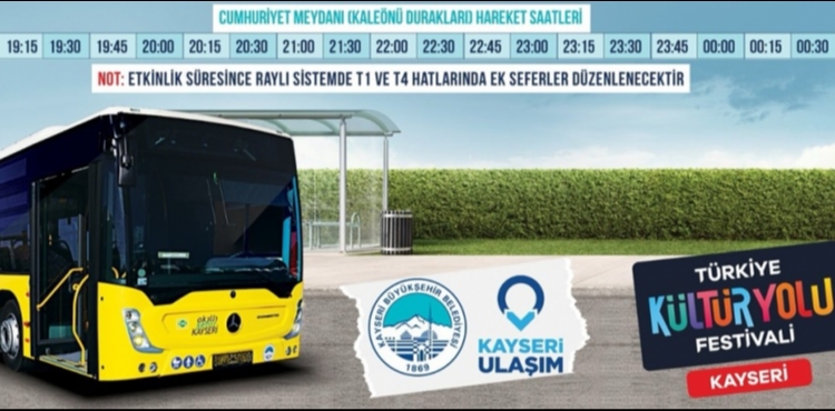 BÜYÜKŞEHİR’DEN TÜRKİYE KÜLTÜR YOLU FESTİVALİ’NE ULAŞIM VE ÜCRETSİZ MÜZE DESTEĞİ