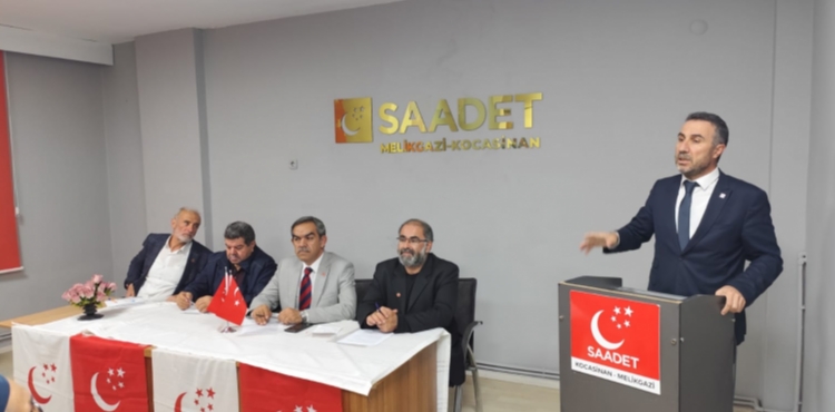 Saadet Partisi Melikgazi İlçe Başkanlığı Ekim Ayı Genişletilmiş İlçe Divan Toplantısı Gerçekleştirildi