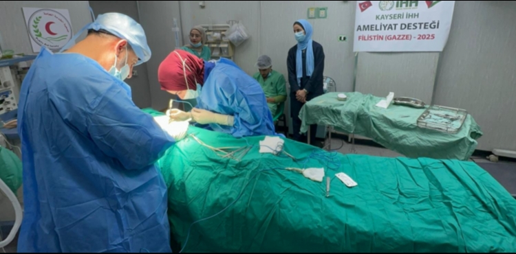 Kayseri HH, Gazzenin Kuzeyindeki Hastanelerde Yaplan Ameliyatlara Sponsor Oldu  
