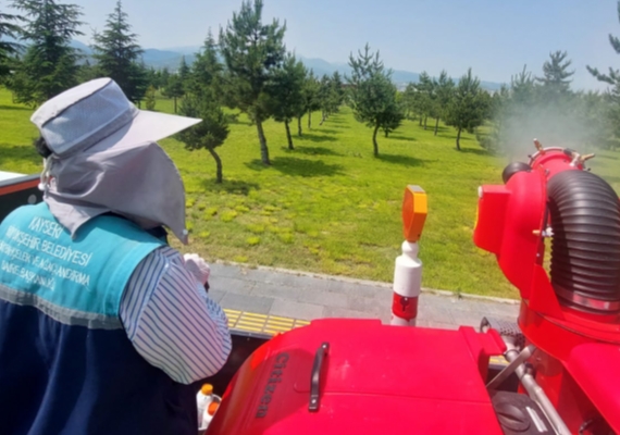 BYKEHRDEN YEL ALANLARDA HASTALIK VE ZARARLILARA KARI ETKN MCADELE
