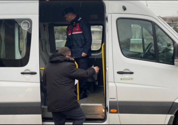 Hac�lar�da ��renci servislerinde denetim