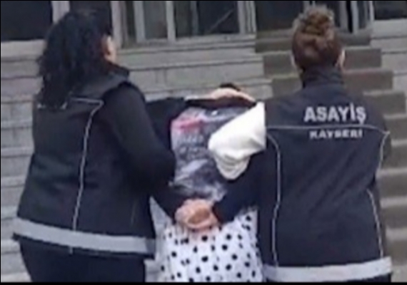 Kayseri�de 12 y�l 10 ay hapisle aranan kad�n h�k�ml� yakaland�