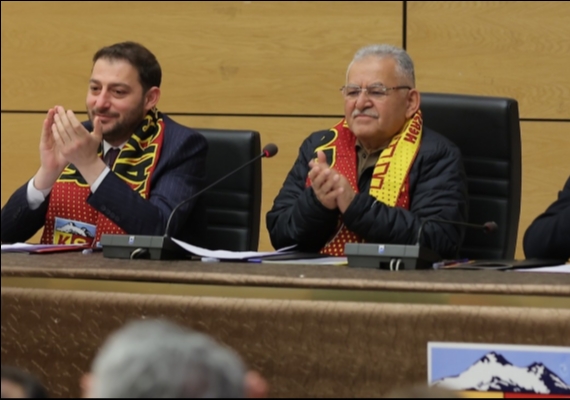 BA�KAN B�Y�KKILI�, KAYSER�SPOR OLA�AN�ST� GENEL KURULU�NA KATILDI