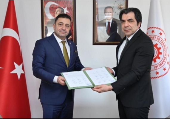 Kayseri OSB�de Ba�kan Yal��n, yetki belgesini ald�