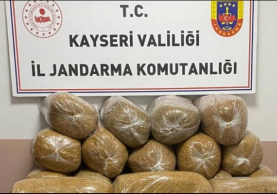 Kayseri�de 400 kilo ka�ak t�t�n ele ge�irildi