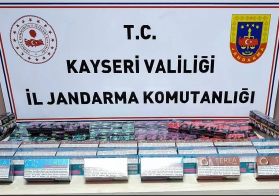 Kayseri�de 1 ki�iye ka�ak sigara g�zalt�s�